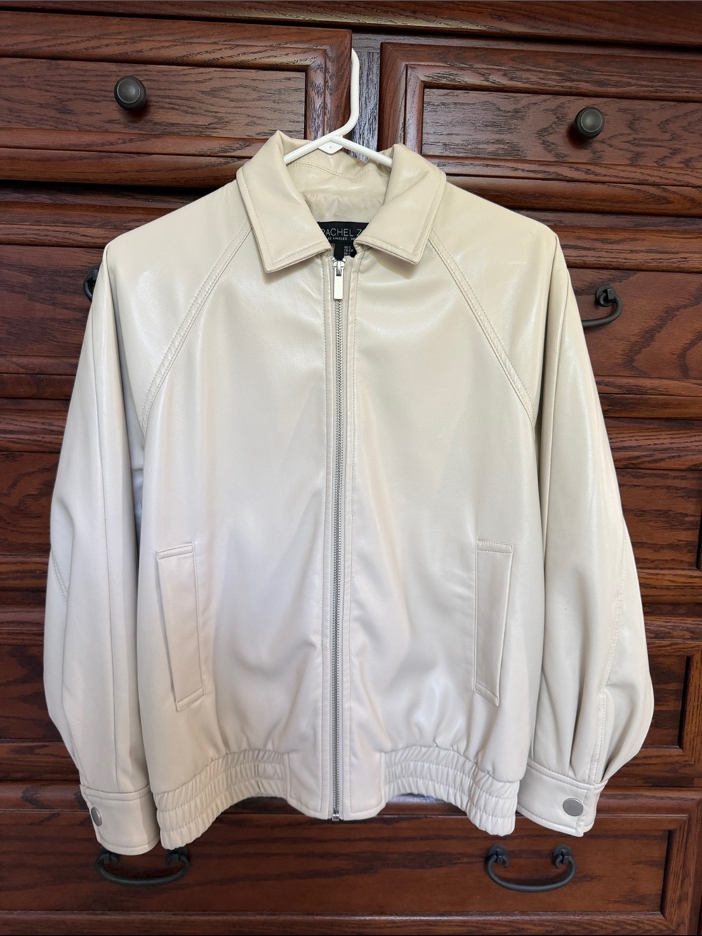 RACHEL Rachel Roy Women’s  Light Cream Bomber Jacket size Small
